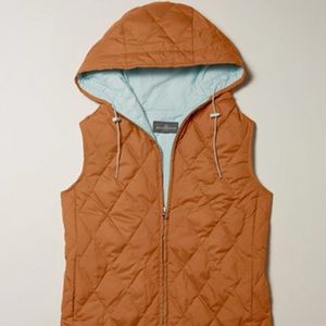 LL Bean down vest with hood
